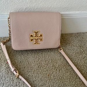 Tory Burch blush crossbody with gold detail